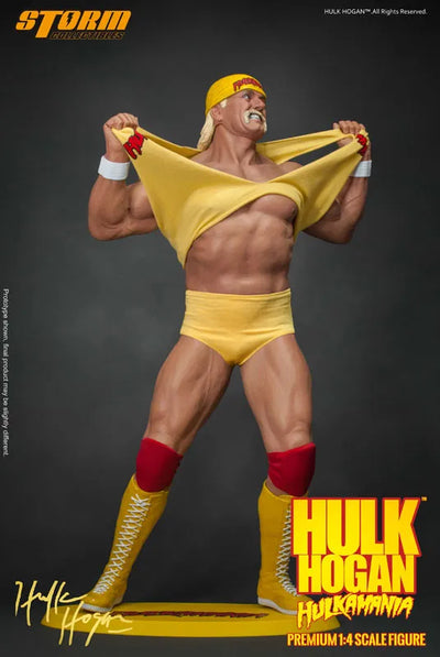 Hulk Hogan 1/4 premium Figure Hulkamaniaㅤ – Storm Collectibles – ActionFigureBrasil — ângulo diferente