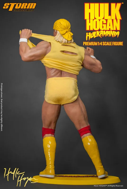 Hulk Hogan 1/4 premium Figure Hulkamaniaㅤ – Storm Collectibles – ActionFigureBrasil