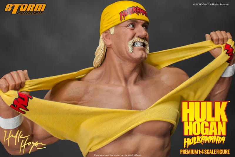 Hulk Hogan 1/4 premium Figure Hulkamaniaㅤ – Storm Collectibles – ActionFigureBrasil