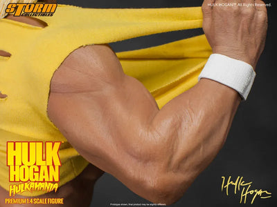 Hulk Hogan 1/4 premium Figure Hulkamaniaㅤ – Storm Collectibles – ActionFigureBrasil — close