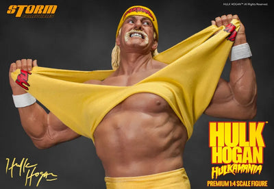 Hulk Hogan 1/4 premium Figure Hulkamaniaㅤ – Storm Collectibles – ActionFigureBrasil — embalagem