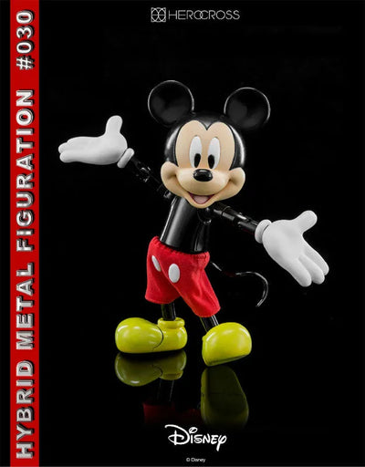 Hybrid Metal Figuration #030 "Disney" Mickey Mouseㅤ – Gantaku – ActionFigureBrasil — ângulo diferente