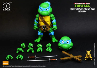 Hybrid Metal Figuration #037 "Ninja Turtles" Leonardoㅤ – Gantaku – ActionFigureBrasil — acessórios