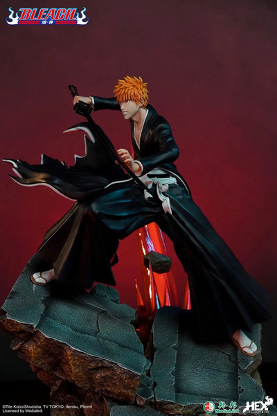 Ichigo Kurosaki vs Hollow Ichigo - LIMITED EDITION: 500 – HEX Collectibles – ActionFigure Brasil — ângulo diferente