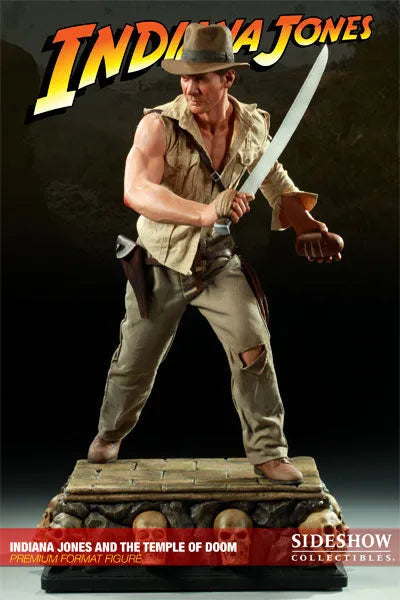 Indiana Jones - 1/4 Scale Premium Figure: Indiana Jones (The Temple Of Doom)ㅤ – Sideshow Collectibles – ActionFigure Brasil