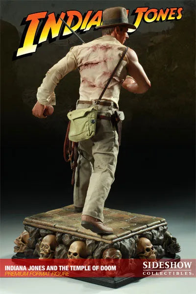 Indiana Jones - 1/4 Scale Premium Figure: Indiana Jones (The Temple Of Doom)ㅤ – Sideshow Collectibles – ActionFigure Brasil