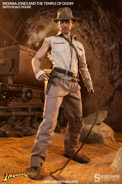 Indiana Jones and the Temple of Doom 1/6 Scale Figure - SideShow Sixth Scale: Indiana Jonesㅤ – Sideshow Collectibles – ActionFigure Brasil — close