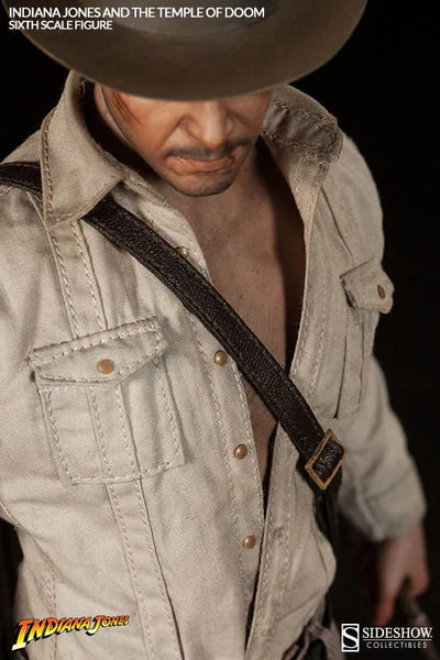 Indiana Jones and the Temple of Doom 1/6 Scale Figure - SideShow Sixth Scale: Indiana Jonesㅤ – Sideshow Collectibles – ActionFigure Brasil — ângulo diferente