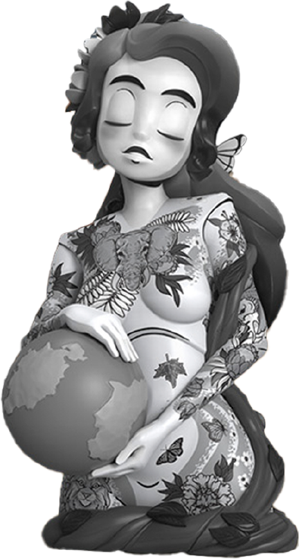 Inked Stories: Gaia (Mono Edition) – Mighty Jaxx – ActionFigure Brasil