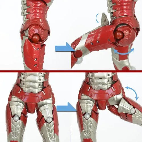 Iron Man 2 - Iron Man Mark V - Revoltech - Revoltech SFX 041 - Legacy of Revoltech - 41 (Kaiyodo)ㅤ – Kaiyodo – ActionFigure Brasil