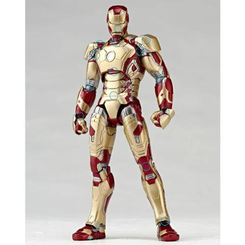 Iron Man 3 - Iron Man Mark XLII - Revoltech - Revoltech SFX #049 (Kaiyodo)ㅤ – Kaiyodo – ActionFigureBrasil
