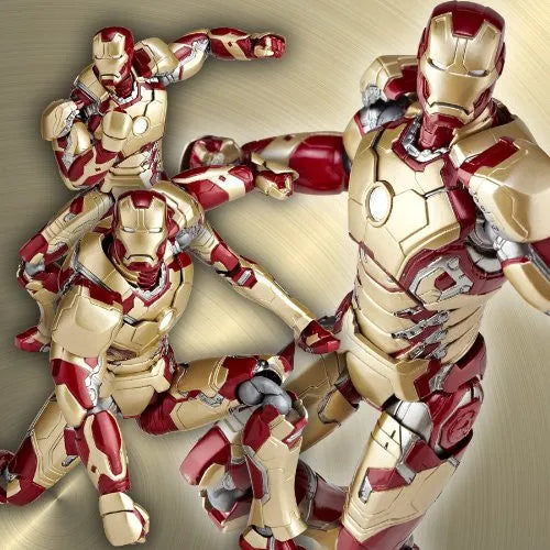 Iron Man 3 - Iron Man Mark XLII - Revoltech - Revoltech SFX #049 (Kaiyodo)ㅤ – Kaiyodo – ActionFigureBrasil