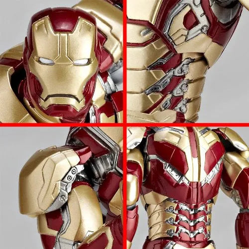 Iron Man 3 - Iron Man Mark XLII - Revoltech - Revoltech SFX #049 (Kaiyodo)ㅤ – Kaiyodo – ActionFigureBrasil