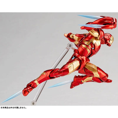 Iron Man - Amazing Yamaguchi No.013 - Revoltech - Bleeding Edge Armor (Kaiyodo)ㅤ – Kaiyodo – ActionFigureBrasil — ângulo diferente