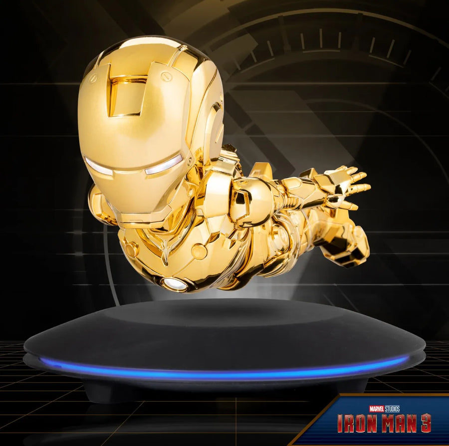 Iron Man (Golden Version) Floating – Beast Kingdom – ActionFigure Brasil