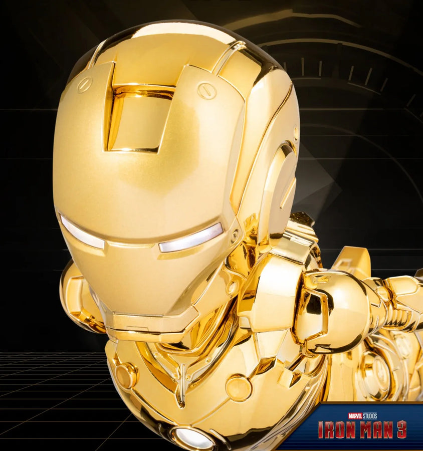 Iron Man (Golden Version) Floating – Beast Kingdom – ActionFigure Brasil