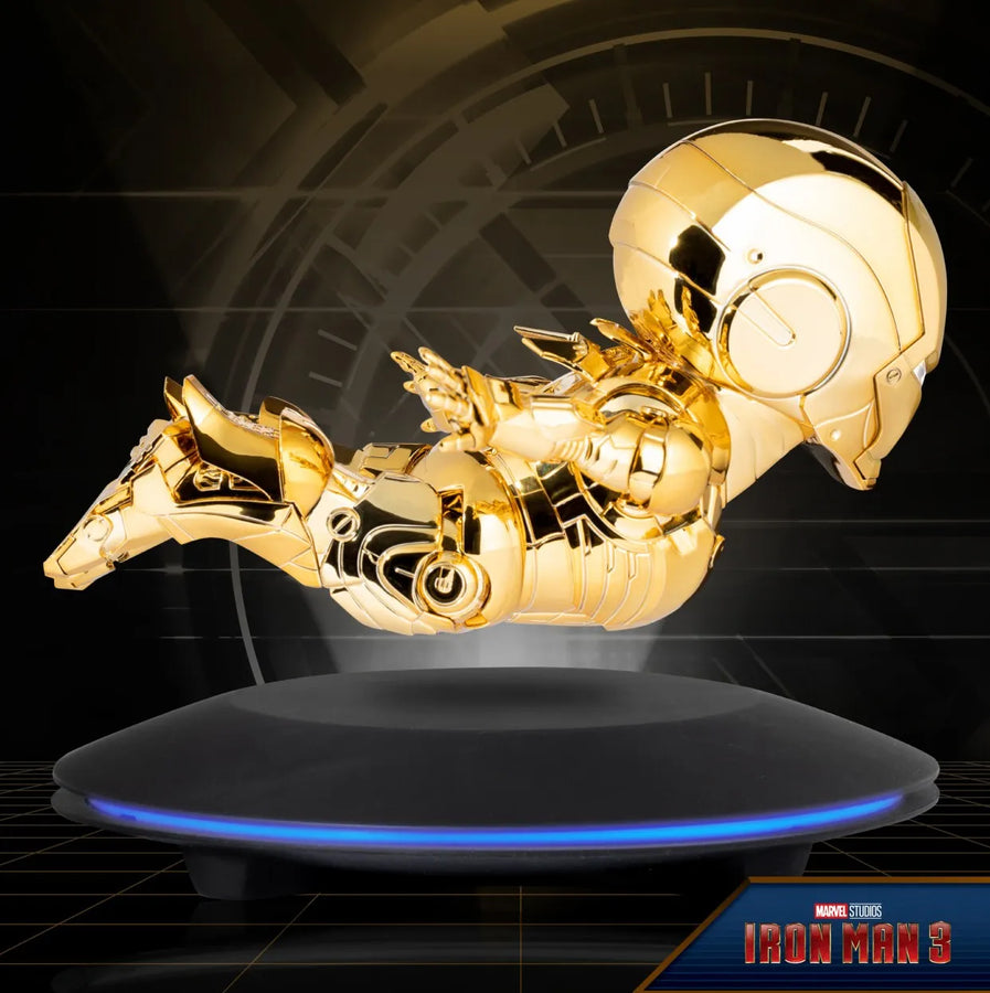 Iron Man (Golden Version) Floating – Beast Kingdom – ActionFigure Brasil