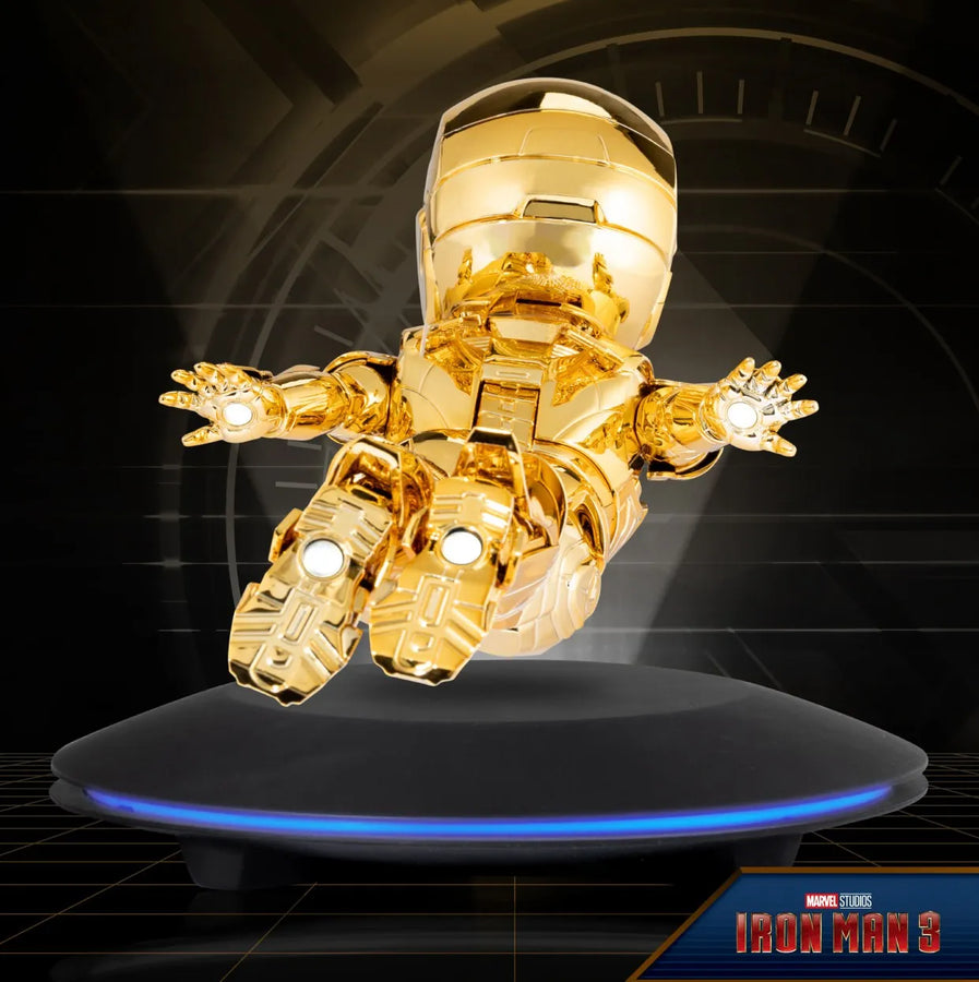 Iron Man (Golden Version) Floating – Beast Kingdom – ActionFigure Brasil