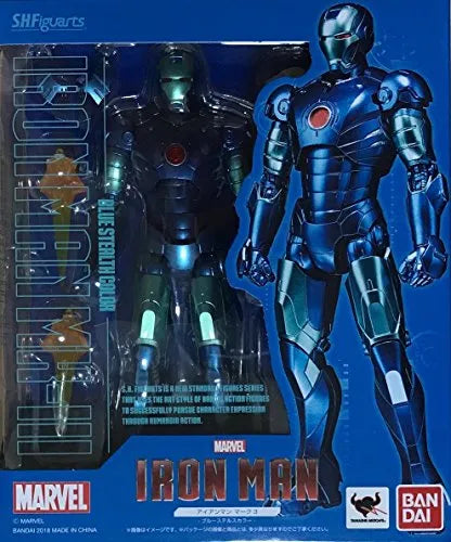 Iron Man - Iron Man Mark III - S.H.Figuarts - Blue Stealth Color (Bandai)ㅤ – Bandai – ActionFigure Brasil