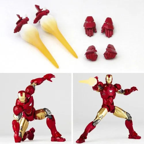 Iron Man - Iron Man Mark VI - Legacy of Revoltech LR-040 - Revoltech - Revoltech SFX - 024 (Kaiyodo)ㅤ – Kaiyodo – ActionFigureBrasil