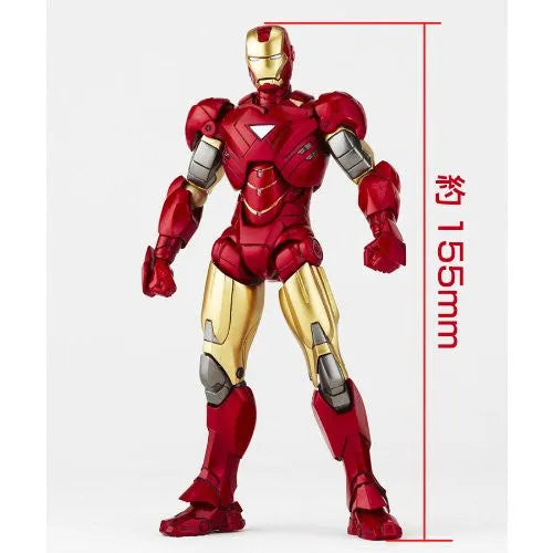Iron Man - Iron Man Mark VI - Legacy of Revoltech LR-040 - Revoltech - Revoltech SFX - 024 (Kaiyodo)ㅤ – Kaiyodo – ActionFigureBrasil