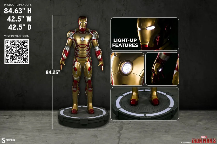 Iron Man Mark 42 - LIMITED EDITION – Sideshow Collectibles – ActionFigure Brasil