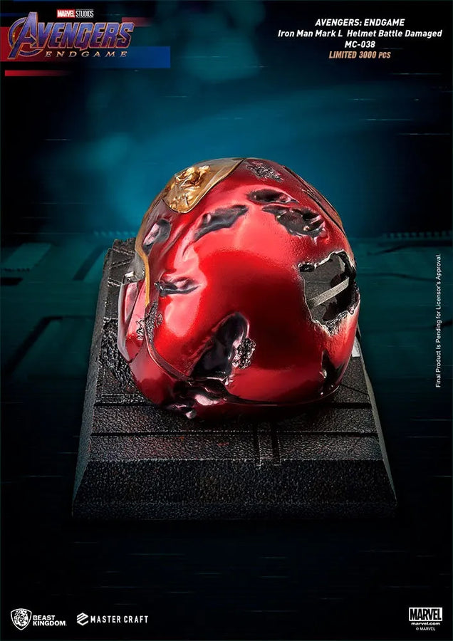 Iron Man Mark 50 Battle Damaged Helmet - LIMITED EDITION: 3000 – Beast Kingdom – ActionFigure Brasil
