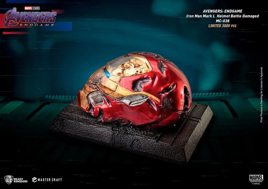 Iron Man Mark 50 Battle Damaged Helmet - LIMITED EDITION: 3000 – Beast Kingdom – ActionFigure Brasil