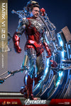 IRON MAN MARK VI (2.0) WITH SUIT-UP GANTRY [HOT TOYS]