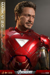 IRON MAN MARK VI (2.0) WITH SUIT-UP GANTRY [HOT TOYS]