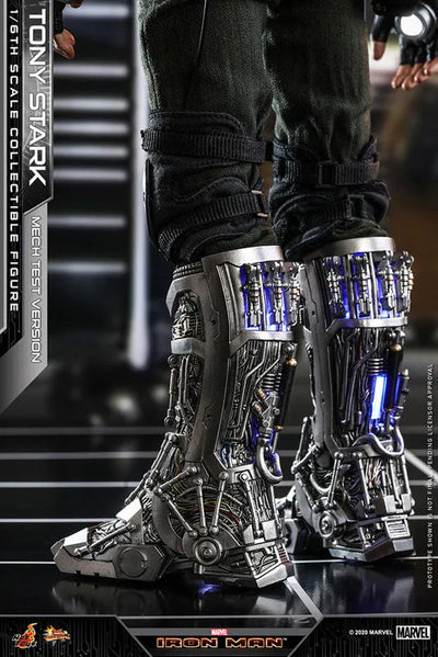 Iron Man - Tony Stark  1/6 - Mecha Test 2.0 ver. (Hot Toys)ㅤ – Hot Toys – ActionFigure Brasil — ângulo diferente
