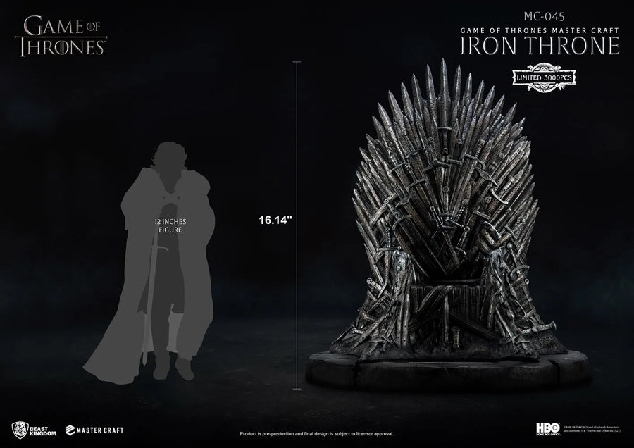 Iron Throne - LIMITED EDITION: 3000 – Beast Kingdom – ActionFigure Brasil