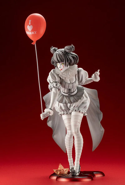 It (2017) - Pennywise - Bishoujo Statue - Horror Bishoujo - 1/7 - Monochrome Ver. (Kotobukiya)ㅤ – Kotobukiya – ActionFigure Brasil — ângulo diferente