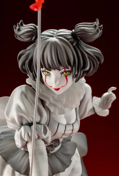 It (2017) - Pennywise - Bishoujo Statue - Horror Bishoujo - 1/7 - Monochrome Ver. (Kotobukiya)ㅤ – Kotobukiya – ActionFigure Brasil — embalagem