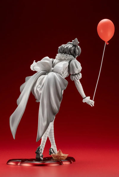 It (2017) - Pennywise - Bishoujo Statue - Horror Bishoujo - 1/7 - Monochrome Ver. (Kotobukiya)ㅤ – Kotobukiya – ActionFigure Brasil — com base expositora