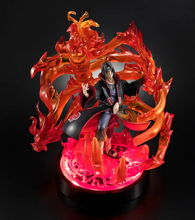 Itachi Uchiha (Susanoo Version) With LED Base (Deluxe Version) – MegaHouse – ActionFigure Brasil — ângulo diferente