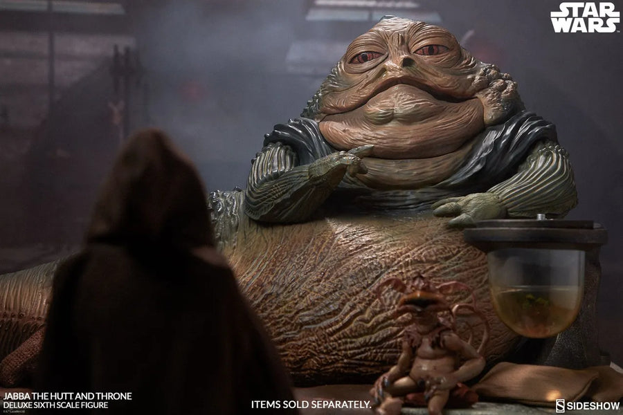 Jabba the Hutt and Throne Deluxe – Sideshow Collectibles – ActionFigure Brasil