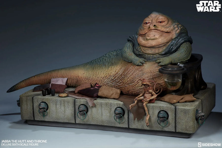 Jabba the Hutt and Throne Deluxe – Sideshow Collectibles – ActionFigure Brasil
