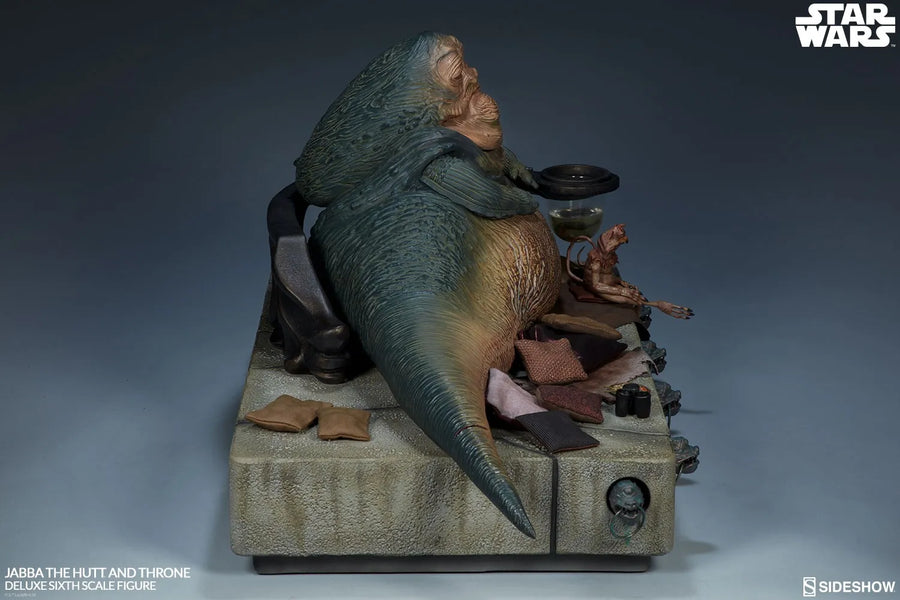Jabba the Hutt and Throne Deluxe – Sideshow Collectibles – ActionFigure Brasil
