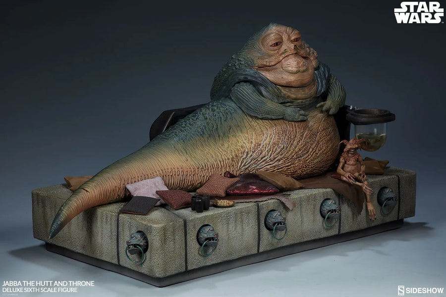 Jabba the Hutt and Throne Deluxe – Sideshow Collectibles – ActionFigure Brasil