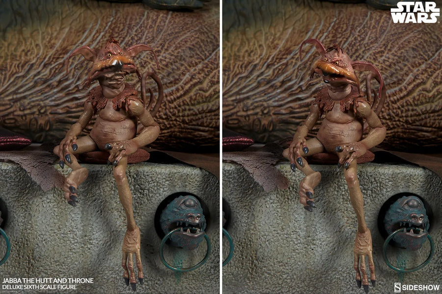Jabba the Hutt and Throne Deluxe – Sideshow Collectibles – ActionFigure Brasil