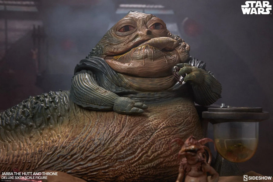 Jabba the Hutt and Throne Deluxe – Sideshow Collectibles – ActionFigure Brasil