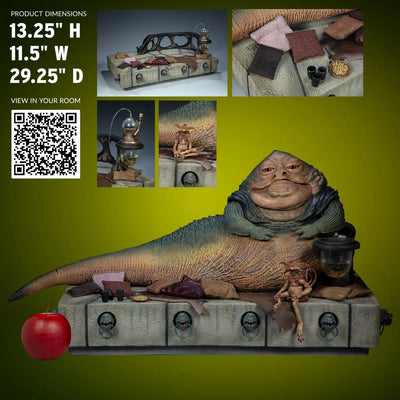 Jabba the Hutt and Throne Deluxe – Sideshow Collectibles – ActionFigure Brasil — embalagem
