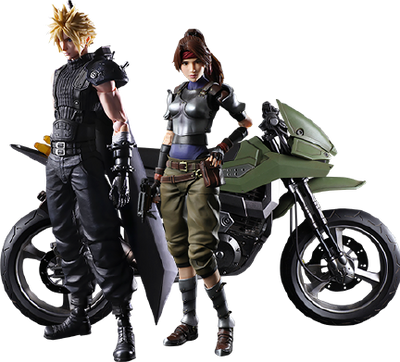 Jessie, Cloud, and Motorcycle – Square Enix – ActionFigure Brasil