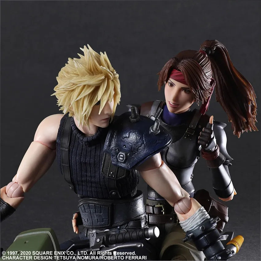 Jessie, Cloud, and Motorcycle – Square Enix – ActionFigure Brasil