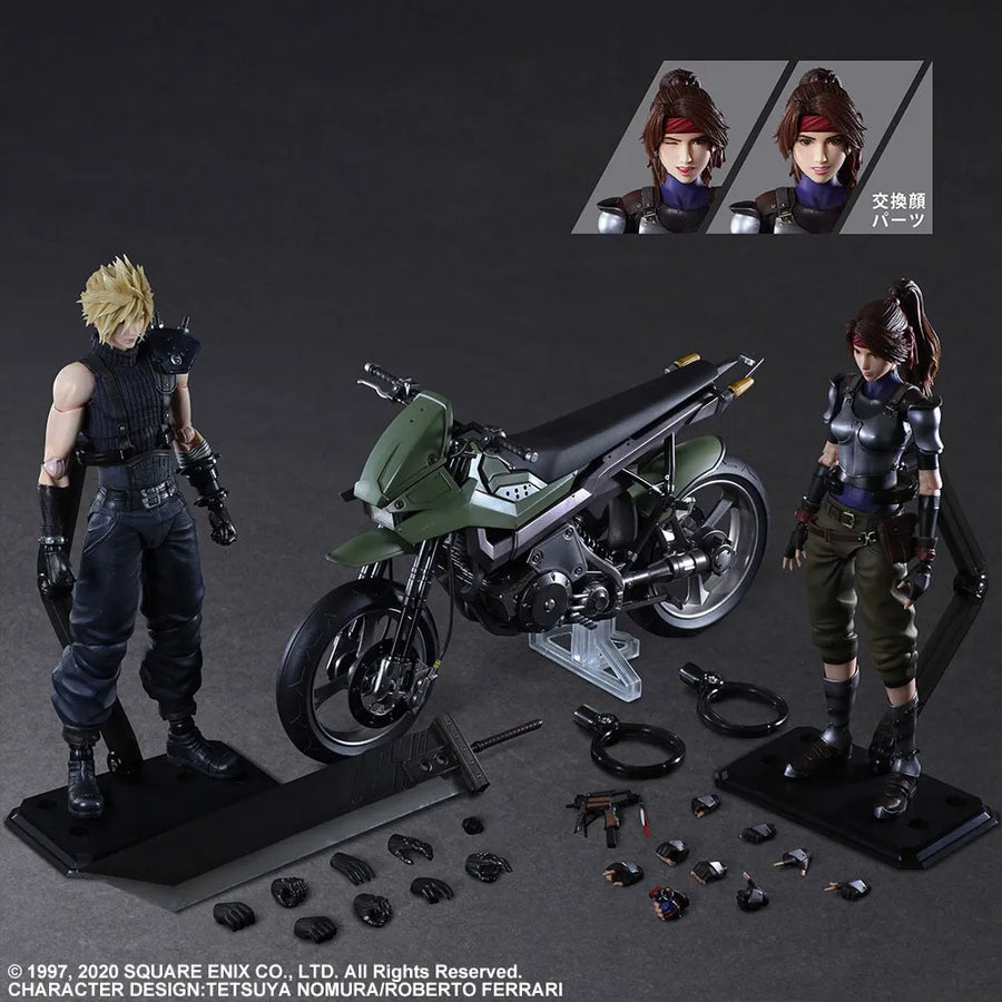 Jessie, Cloud, and Motorcycle – Square Enix – ActionFigure Brasil