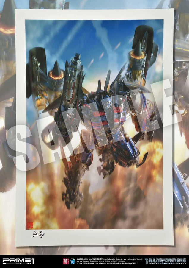 Jetpower Optimus Prime (Art Print Edition) Transformers: Revenge of the Fallen (Film) – Prime1Studio – ActionFigure Brasil