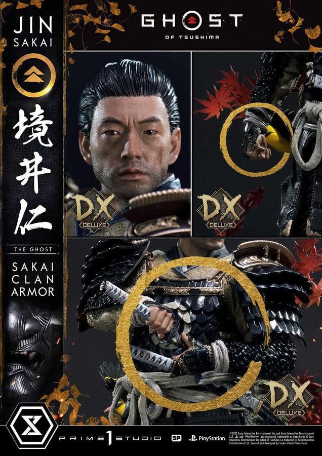 Jin Sakai, The Ghost (Deluxe Bonus Version) Ghost of Tsushima – Prime1Studio – ActionFigure Brasil