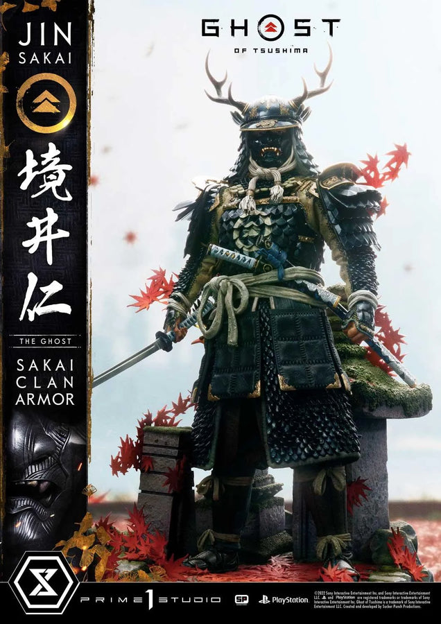 Jin Sakai, The Ghost (Deluxe Bonus Version) Ghost of Tsushima – Prime1Studio – ActionFigure Brasil