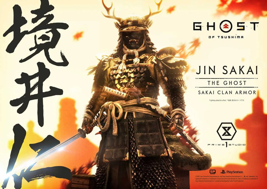 Jin Sakai, The Ghost (Deluxe Bonus Version) Ghost of Tsushima – Prime1Studio – ActionFigure Brasil